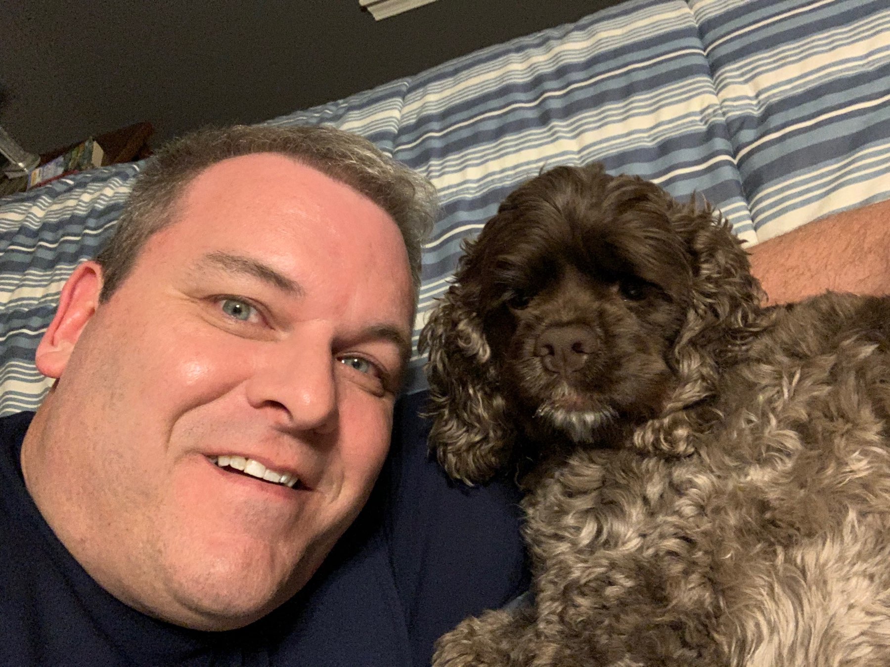 A selfie with my dog Brigit